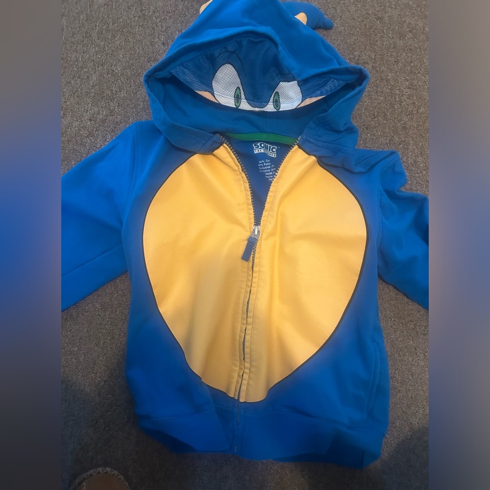 Kids Sonic zip up Sweatshirt
